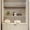 Wood Shoe Rack for Front Door Entrance, Shoe Rack Storage Bench Cabinet for Entryway, with Seat Cushion, 2 Flip Drawers, Hidden Shoe Rack Organizer, for Foyer, Hallway, Mudroom(Green,60*40*42cm) view 3