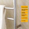 Towel Warmer/Heated Towel Warmer Rack for Bathroom Brushed Gold 304 Stainless Steel Electric Heated Towel Rail Radiator, Wall-Mounted 162W Heated Towel Drying Rack with 14 Curved Bars (Plug in) view 3