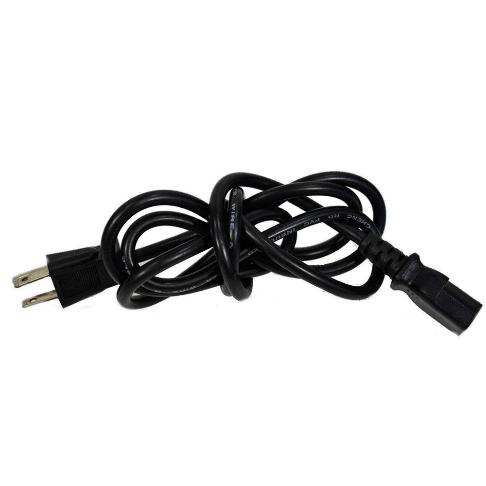 Yustda New 2-Prong AC in Power Cord Outlet Socket Cable Plug Lead Replacement for Ryobi Cordless 40V 40Volt 40 Volts Li-Ion Baterry OP4026 & Charger OP400 OP 4026 OP 400