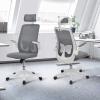 Athena Collection Ergonomic Office Chair Computer Desk Chair Comfy Swivel Chair for Home Office Rolling Reclining Chair with Wheel Mesh Headrest High Back Lumbar Support Heavy Duty Set of 2 Gray view 2