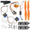 Fnppyrd Brushless Motor and Esc, Rc Remote Control Aircraft 2212 Kv2200 Motor 6035 Propeller Servo 30A Esc Xt60 Set view 1