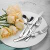 Alata Kate 60-Piece Silverware Set Stainless Steel Flatware Set,Service for 12,Mirror Polished Cutlery Set,Dishwasher Safe view 2