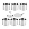 Alipis 1set Stainless Steel Round Cake Mold for Baking Mousse Biscuit Baking Mold for Home Cake Making and Decorating view 1