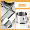 Alipis 1set Stainless Steel Round Cake Mold for Baking Mousse Biscuit Baking Mold for Home Cake Making and Decorating view 2