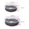 Christmas Wreath Storage Container 20 Inch Clear Wreath Storage Bags Round Durable Wreath Bags Clear Everyday Bag with Dual Zippers and Sturdy Handles for Holiday Artificial Christmas Wreaths, 1PCS view 4