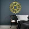 Metal Wall Art Mandala Decor, Metal Mandala Wall Art, Bohemian Metal Wall Decor, Home Living Room Decor,black metal wall decor round,Wall Hangings for Living Room (19"x 19"/47x47 cm, Mandala-Black) view 4