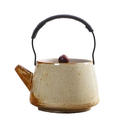 FEELIN Tea Kettle Stovetop Chinese Teapot Ceramic Household Single Teapot Multifunctional Ceramic Teapot Loose Tea Teapot Loose Leaf Tea Steeper Tea Pots for Stove Top