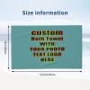 AEKSCOH Customize Microfiber Beach Towels for Camping Add Your Photo Text Logo Drying Quick Add Your Photo Text Logo Personalized Bath Towels with Your Design Style04 view 3