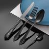 48-piece black silverware ser service for 12, Luxury 18/8 stainless steel flatware sets,kitchen tableware set, cutlery set for dinner dishwasher safe view 3