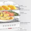 forplubossmmp 3-Layer Food Steamer, 360 Steam Cycle Electric Hot Food Heater, 12 Hours Appointment And Insulation Function, Multi-Cooker Detachable Steamer With Visual Touch Panel,Commercial view 2