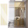 Room Divider Gold Room Divider Screen Post - No Need to Drill, DIY Bathroom/ Living Room/ Entrance Wall Partition Standing Pole, Free Standing Panel Bar ( Color : 10pcs Height , Size : 100cm/39in/3.28 view 1