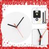 Briwooody 6 Pcs Sublimation Wall Clock Blanks Bulk Wood DIY Wall Clock Round Printing Battery Operated for Easter Halloween Christmas Thanksgiving Day School Home Decor(9.8 Inch) view 3