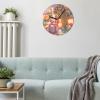 Briwooody 6 Pcs Sublimation Wall Clock Blanks Bulk Wood DIY Wall Clock Round Printing Battery Operated for Easter Halloween Christmas Thanksgiving Day School Home Decor(9.8 Inch) view 4