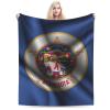 Silk Style Flag of Minnesota Throw Blanket for Couch Bed Sofa Soft Comfortable Blanket 40"x30" Flannel Blankets & Throws view 1