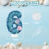 Laackys Blue Shell Sequin Number Candle Set (6), Smokeless, Non-Toxic, Perfect for Mermaid Theme Parties, Birthdays, Weddings view 2
