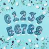 Laackys Blue Shell Sequin Number Candle Set (6), Smokeless, Non-Toxic, Perfect for Mermaid Theme Parties, Birthdays, Weddings view 4