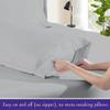100% Egyptian Cotton 800 Thread Count Bed Sheet -Short King Size (72" X 75") Inch, Hotel Quality 4Pcs Bed Sheets for RV Mattress, Camper Sheets 8" Deep Pocket - Sliver Solid view 2