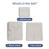 100% Rayon Derived From Bamboo - Bamboo Sheets Twin XL Size - Cooling Sheets for Twin XL - Soft, Breathable Hotel Luxury Bedding - 1 Flat & 1 Fitted & 1 Pillowcase w/ 16 Inch Deep Pockets - Light Grey view 2