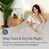 100% Rayon Derived From Bamboo - Bamboo Sheets Twin XL Size - Cooling Sheets for Twin XL - Soft, Breathable Hotel Luxury Bedding - 1 Flat & 1 Fitted & 1 Pillowcase w/ 16 Inch Deep Pockets - Light Grey view 3