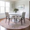 Addison Rugs Chantille ACN1009 Pink 8' x 8' Indoor Outdoor Round Rug, Easy Clean, Machine Washable, Non Shedding, Bedroom, Entry, Living Room, Dining Room, Kitchen, Patio Rug view 2