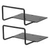 Amosfun 2pcs Metal Bed Frame Mattress Retainer Anti-Skid Fixing Bracket for Under Mattress Support view 1