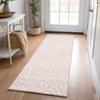 Addison Rugs Chantille ACN1020 Pink 2'3" x 7'6" Indoor Outdoor Runner Rug, Machine Washable, Stain Resistant, Easy Clean, Non Shedding, Hallway, Laundry, Patio, Kitchen Rug view 2