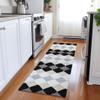 Addison Rugs Chantille ACN1007 Black 2'3" x 7'6" Indoor Outdoor Runner Rug, Machine Washable, Stain Resistant, Easy Clean, Non Shedding, Hallway, Laundry, Patio, Kitchen Rug view 2