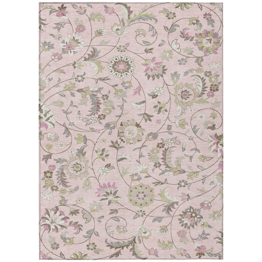Addison Rugs Chantille ACN1006 Pink 3' x 5' Indoor Outdoor Area Rug, Easy Clean, Machine Washable, Non Shedding, Bedroom, Entry, Living Room, Dining Room, Kitchen, Patio Rug