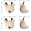 BAYAJIAZ Animal Head Wall Decor Plush Stuffed Animal Head Wall Mount, Nursery, Playroom, or Bedroom Dcor, Wall Hanging (deer) view 2