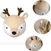 BAYAJIAZ Animal Head Wall Decor Plush Stuffed Animal Head Wall Mount, Nursery, Playroom, or Bedroom Dcor, Wall Hanging (deer) view 3