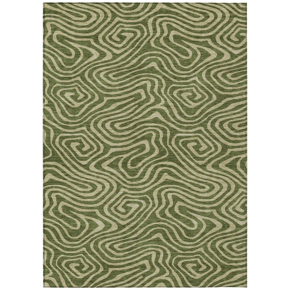Addison Rugs Chantille ACN1020 Green 10' x 14' Indoor Outdoor Area Rug, Easy Clean, Machine Washable, Non Shedding, Bedroom, Entry, Living Room, Dining Room, Kitchen, Patio Rug