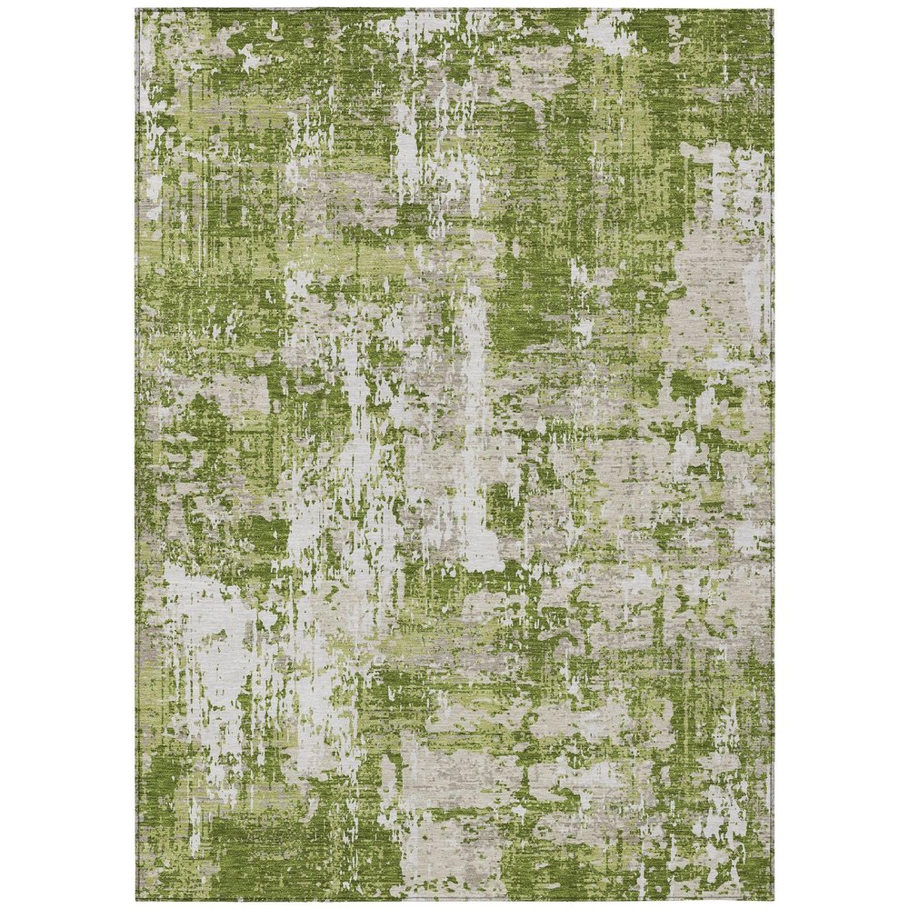 Addison Rugs Chantille ACN1008 Green 10' x 14' Indoor Outdoor Area Rug, Easy Clean, Machine Washable, Non Shedding, Bedroom, Entry, Living Room, Dining Room, Kitchen, Patio Rug