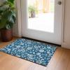 Addison Rugs Chantille ACN1006 Blue 1'8" x 2'6" Indoor Outdoor Area Rug, Easy Clean, Machine Washable, Non Shedding, Bedroom, Entry, Living Room, Dining Room, Kitchen, Patio Rug view 2