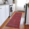 Addison Rugs Chantille ACN1012 Red 2'3" x 7'6" Indoor Outdoor Runner Rug, Machine Washable, Stain Resistant, Easy Clean, Non Shedding, Hallway, Laundry, Patio, Kitchen Rug view 2