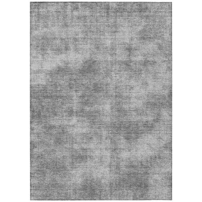 Addison Rugs Chantille ACN1018 Gray 3' x 5' Indoor Outdoor Area Rug, Easy Clean, Machine Washable, Non Shedding, Bedroom, Entry, Living Room, Dining Room, Kitchen, Patio Rug