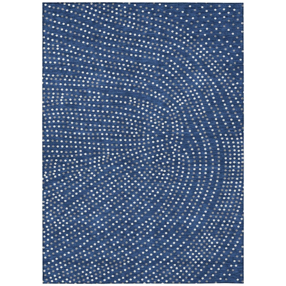 Addison Rugs Chantille ACN1021 Blue 10' x 14' Indoor Outdoor Area Rug, Easy Clean, Machine Washable, Non Shedding, Bedroom, Entry, Living Room, Dining Room, Kitchen, Patio Rug