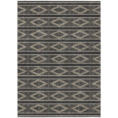 Addison Rugs Chantille ACN1029 Black 8' x 10' Indoor Outdoor Area Rug, Easy Clean, Machine Washable, Non Shedding, Bedroom, Entry, Living Room, Dining Room, Kitchen, Patio Rug