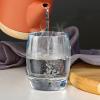 ALEMRYOPP High Temperature Resistant Water Cup Household Water Cup Dining Water Cup Glass Cup Drinking Water Cup, DIAMETER 6.9CM, transparent light blue view 4