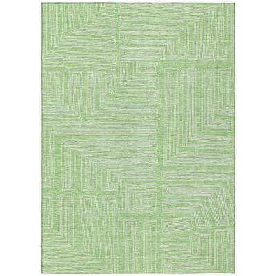 Addison Rugs Chantille ACN1045 Green 9' x 12' Indoor Outdoor Area Rug, Easy Clean, Machine Washable, Non Shedding, Bedroom, Entry, Living Room, Dining Room, Kitchen, Patio Rug