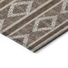 Addison Rugs Chantille ACN1029 Brown 8' x 8' Indoor Outdoor Round Rug, Easy Clean, Machine Washable, Non Shedding, Bedroom, Entry, Living Room, Dining Room, Kitchen, Patio Rug view 4