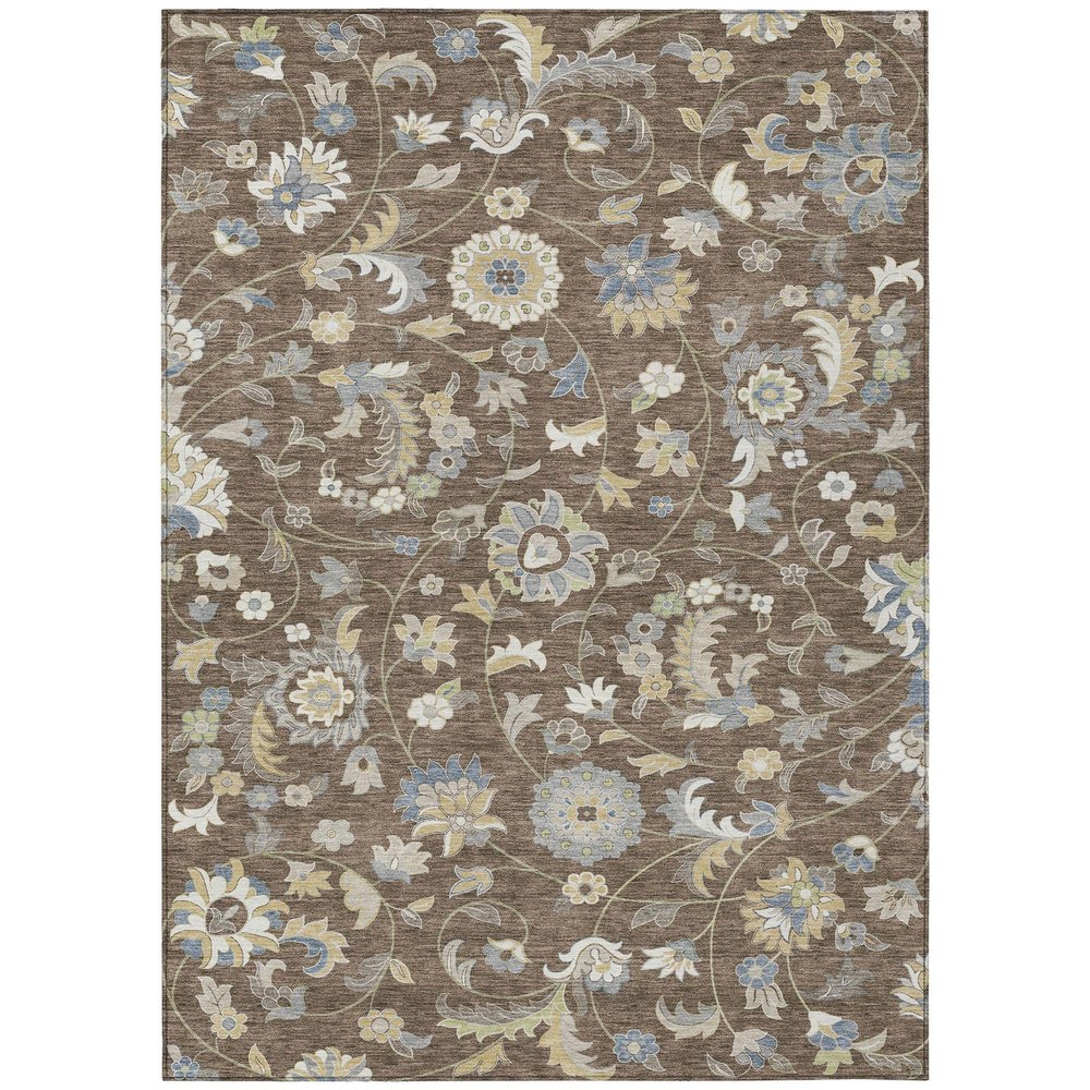 Addison Rugs Chantille ACN1006 Brown 3' x 5' Indoor Outdoor Area Rug, Easy Clean, Machine Washable, Non Shedding, Bedroom, Entry, Living Room, Dining Room, Kitchen, Patio Rug