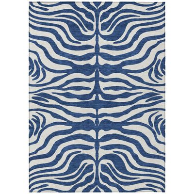 Addison Rugs Chantille ACN1042 Blue 9' x 12' Indoor Outdoor Area Rug, Easy Clean, Machine Washable, Non Shedding, Bedroom, Entry, Living Room, Dining Room, Kitchen, Patio Rug