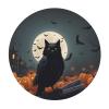 ViLlex Round Tablecloth Medium Round Picnic Table Cloth Premium Decorative Round Table Cover Halloween Pumpkin Lights view 2