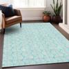 Addison Rugs Chantille ACN1056 Teal 8' x 10' Indoor Outdoor Area Rug, Easy Clean, Machine Washable, Non Shedding, Bedroom, Entry, Living Room, Dining Room, Kitchen, Patio Rug view 2