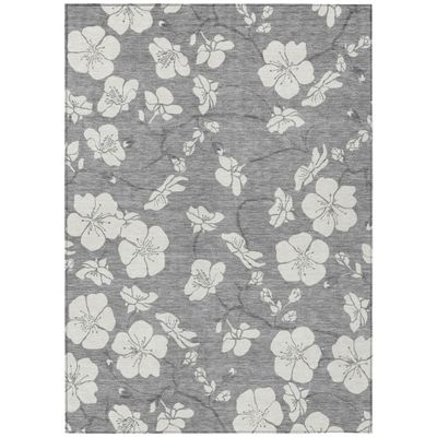 Addison Rugs Chantille ACN1032 Gray 10' x 14' Indoor Outdoor Area Rug, Easy Clean, Machine Washable, Non Shedding, Bedroom, Entry, Living Room, Dining Room, Kitchen, Patio Rug