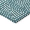 Addison Rugs Chantille ACN1044 Teal 8' x 8' Indoor Outdoor Round Rug, Easy Clean, Machine Washable, Non Shedding, Bedroom, Entry, Living Room, Dining Room, Kitchen, Patio Rug view 4