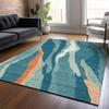 Addison Rugs Chantille ACN1047 Teal 9' x 12' Indoor Outdoor Area Rug, Easy Clean, Machine Washable, Non Shedding, Bedroom, Entry, Living Room, Dining Room, Kitchen, Patio Rug view 2