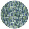 Addison Rugs Chantille ACN1060 Blue 8' x 8' Indoor Outdoor Round Rug, Easy Clean, Machine Washable, Non Shedding, Bedroom, Entry, Living Room, Dining Room, Kitchen, Patio Rug view 1