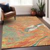 Addison Rugs Chantille ACN1061 Orange 8' x 10' Indoor Outdoor Area Rug, Easy Clean, Machine Washable, Non Shedding, Bedroom, Entry, Living Room, Dining Room, Kitchen, Patio Rug view 2