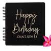 Personalized Birthday Celebration Guestbook | Signature Book | Keepsake Memory Album | Sweet 16 Scrapbook | 40th, 50th, 60th, 70th Birthday Sign In | Birthday Presents for Men and Women view 3